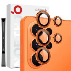 NORTHJO - NORTHJO Sk&auml;rmskydd f&ouml;r Samsung Galaxy S26 Ultra H&auml;rdat glas Kamera - Orange