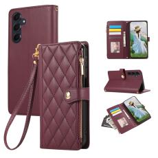 OEM - Mobilfodral f&ouml;r Samsung Galaxy S26 Konstl&auml;der Flera kortfack - Vinr&ouml;d