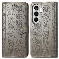 OEM - Pl&aring;nboksfodral f&ouml;r Samsung Galaxy S26 Konstl&auml;der - Gr&aring;