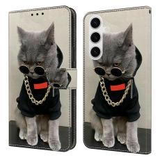 OEM - Pl&aring;nboksfodral f&ouml;r Samsung Galaxy S26 Konstl&auml;der M&ouml;nster - Svart