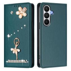 OEM - Pl&aring;nboksfodral f&ouml;r Samsung Galaxy S26 Konstl&auml;der RFID - Gr&ouml;n