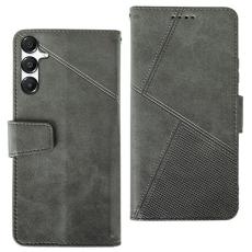 IDEWEI - IDEWEI Pl&aring;nboksfodral f&ouml;r Samsung Galaxy S26 Konstl&auml;der St&auml;ll - Gr&aring;