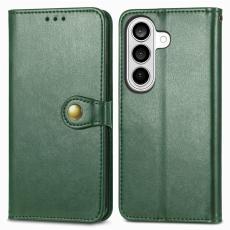 OEM - Pl&aring;nboksfodral f&ouml;r Samsung Galaxy S26 Konstl&auml;der St&auml;ll - Gr&ouml;n