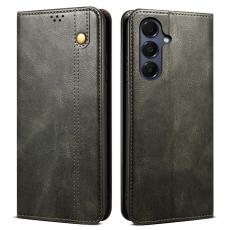 OEM - Pl&aring;nboksfodral f&ouml;r Samsung Galaxy S26 Konstl&auml;der St&auml;ll - Gr&ouml;n