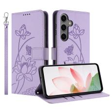 OEM - Pl&aring;nboksfodral f&ouml;r Samsung Galaxy S26 Konstl&auml;der St&auml;ll - Lila