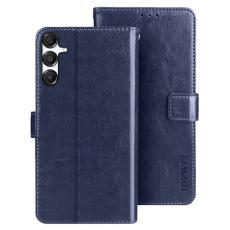 IDEWEI - IDEWEI Mobilfodral f&ouml;r Samsung Galaxy S26 Konstl&auml;der Stativ - M&ouml;rkbl&aring;