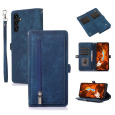 OEM - Mobilfodral f&ouml;r Samsung Galaxy S26 Konstl&auml;der 9 kortfack - Bl&aring;