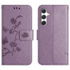 OEM - Pl&aring;nboksfodral f&ouml;r Samsung Galaxy S26 Konstl&auml;der St&auml;ll - Lila