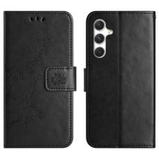 OEM - Pl&aring;nboksfodral f&ouml;r Samsung Galaxy S26 Konstl&auml;der St&auml;ll - Svart