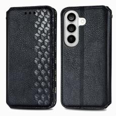 OEM - Pl&aring;nboksfodral f&ouml;r Samsung Galaxy S26 Konstl&auml;der - Svart