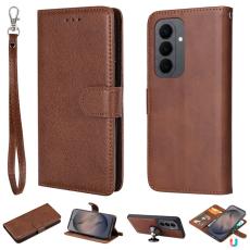 OEM - Pl&aring;nboksfodral f&ouml;r Samsung Galaxy S26 Magnetiskt Konstl&auml;der - Brun