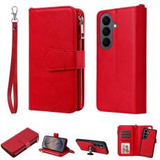 OEM - Pl&aring;nboksfodral f&ouml;r Samsung Galaxy S26 Magnetiskt Konstl&auml;der - R&ouml;d