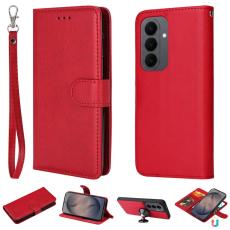 OEM - Pl&aring;nboksfodral f&ouml;r Samsung Galaxy S26 Magnetiskt Konstl&auml;der - R&ouml;d