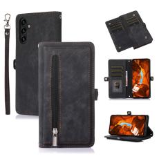 OEM - Mobilfodral f&ouml;r Samsung Galaxy S26 Plus 9 Kortfack Konstl&auml;der - Svart