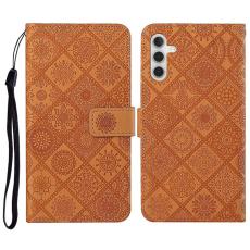 OEM - Pl&aring;nboksfodral f&ouml;r Samsung Galaxy S26 Plus Konstl&auml;der - Brun