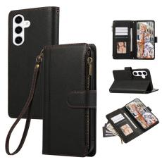 OEM - Mobilfodral f&ouml;r Samsung Galaxy S26 Plus Konstl&auml;der Flera kortfack - Svart