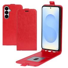 OEM - Mobilfodral f&ouml;r Samsung Galaxy S26 Plus Konstl&auml;der Kortfack - R&ouml;d