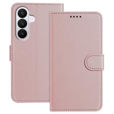 OEM - Pl&aring;nboksfodral f&ouml;r Samsung Galaxy S26 Plus Konstl&auml;der St&auml;ll - Ros&eacute;guld