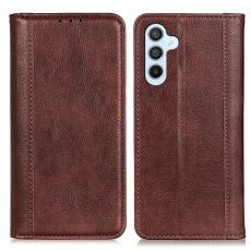 OEM - Pl&aring;nboksfodral f&ouml;r Samsung Galaxy S26 Plus &Auml;kta l&auml;der Stativ - Brun