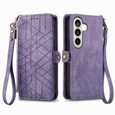 OEM - Pl&aring;nboksfodral f&ouml;r Samsung Galaxy S26 Plus Konstl&auml;der - Lila