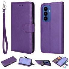 OEM - Pl&aring;nboksfodral f&ouml;r Samsung Galaxy S26 Plus Magnetiskt &Auml;kta l&auml;der - Lila