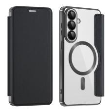 OEM - Mobilfodral f&ouml;r Samsung Galaxy S26 Plus Magnetiskt &Auml;kta l&auml;der - Svart