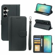 OEM - Pl&aring;nboksfodral f&ouml;r Samsung Galaxy S26 Plus Magnetiskt Konstl&auml;der - Svart