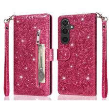 OEM - Mobilfodral f&ouml;r Samsung Galaxy S26 St&auml;llfunktion Konstl&auml;der - Rosa