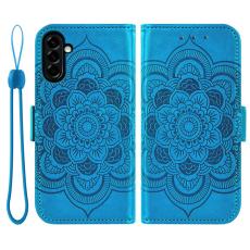 OEM - Pl&aring;nboksfodral f&ouml;r Samsung Galaxy S26 TPU + Konstl&auml;der - Bl&aring;