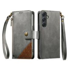 OEM - Mobilfodral f&ouml;r Samsung Galaxy S26 TPU + Konstl&auml;der - Gr&aring;