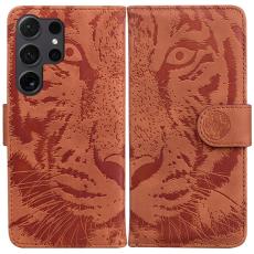 OEM - Pl&aring;nboksfodral f&ouml;r Samsung Galaxy S26 Ultra Konstl&auml;der - Brun