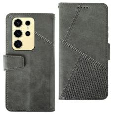 IDEWEI - IDEWEI Pl&aring;nboksfodral f&ouml;r Samsung Galaxy S26 Ultra Konstl&auml;der St&auml;ll - Gr&aring;