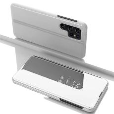 OEM - Mobilfodral f&ouml;r Samsung Galaxy S26 Ultra &Auml;kta l&auml;der St&auml;ll - Silver