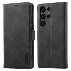 LC.imeeke - LC.IMEEKE Pl&aring;nboksfodral f&ouml;r Samsung Galaxy S26 Ultra &Auml;kta l&auml;der - Svart