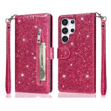 OEM - Mobilfodral f&ouml;r Samsung Galaxy S26 Ultra Kickstand Konstl&auml;der - Rosa