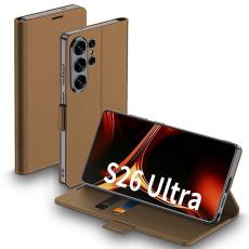 GKK - GKK Mobilfodral f&ouml;r Samsung Galaxy S26 Ultra Kickstand + Kortfack - Brun