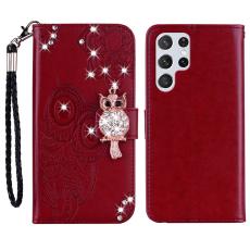 OEM - Pl&aring;nboksfodral f&ouml;r Samsung Galaxy S26 Ultra Konstl&auml;der - R&ouml;d