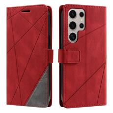 OEM - Pl&aring;nboksfodral f&ouml;r Samsung Galaxy S26 Ultra Konstl&auml;der - R&ouml;d