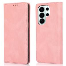 OEM - Pl&aring;nboksfodral f&ouml;r Samsung Galaxy S26 Ultra Magnetiskt Konstl&auml;der - Ros&eacute;guld