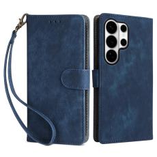 OEM - Pl&aring;nboksfodral f&ouml;r Samsung Galaxy S26 Ultra RFID Blocking Konstl&auml;der - Bl&aring;