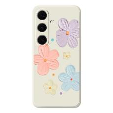 OEM - Mobilskal f&ouml;r Samsung Galaxy S26 Blomm&ouml;nster TPU - Beige