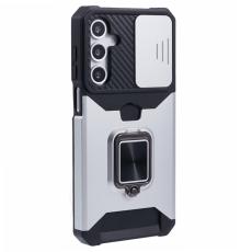 OEM - Mobilskal f&ouml;r Samsung Galaxy S26 Kickstand PC + TPU - Silver