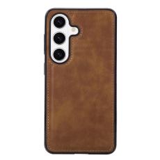 OEM - Mobilskal f&ouml;r Samsung Galaxy S26 Konstl&auml;der - Brun