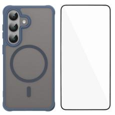 WANLONFENG - WANLONFENG Mobilskal f&ouml;r Samsung Galaxy S26 Magnetiskt PC + TPU - Bl&aring;