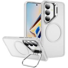 OEM - Mobilskal f&ouml;r Samsung Galaxy S26 Magnetiskt PC + TPU med Kickstand - Transparent