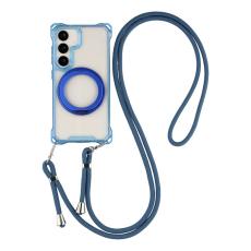 OEM - Mobilskal f&ouml;r Samsung Galaxy S26 Magnetiskt Ring Kickstand TPU + PC - Bl&aring;