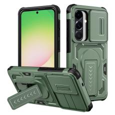 OEM - Mobilskal f&ouml;r Samsung Galaxy S26 PC + TPU Kickstand - Gr&ouml;n