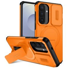OEM - Mobilskal f&ouml;r Samsung Galaxy S26 Plus Magnetiskt Kickstand PC + TPU - Orange