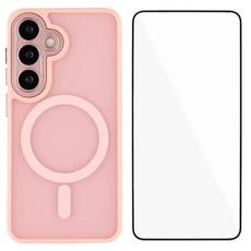 WANLONFENG - WANLONFENG Mobilskal f&ouml;r Samsung Galaxy S26 Plus Magnetiskt PC + TPU - Rosa