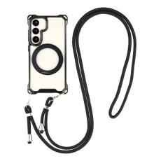 OEM - Mobilskal f&ouml;r Samsung Galaxy S26 Plus Magnetiskt Ring Kickstand - Svart